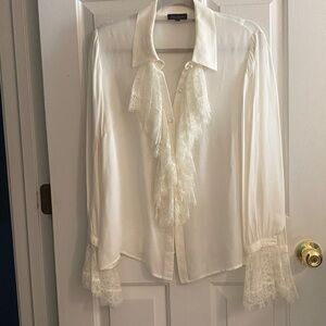 Luisa Spagnoli Cream silky top size L